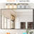 Modern Golden Bathroom Vanity , 6-, Frosted Glass Shades, Wall Mounted Fixture 6- With Lighting For & Dressing Room-1328255132-1328255121-1328255133