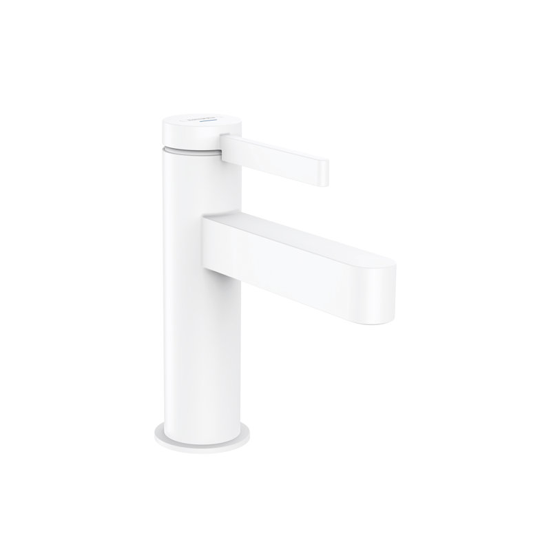 Finoris Single-Hole Faucet with Pop-Up Drain, Matte White