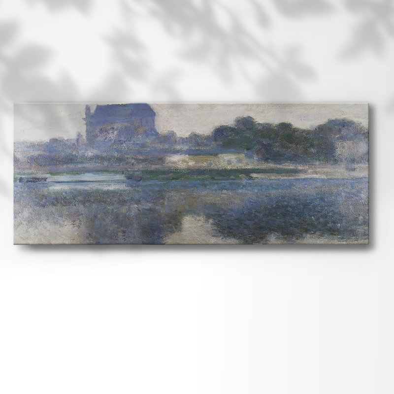 Église de Vernon dans la brume, 1893, H 20 po x l 50 po x P 1,5 po