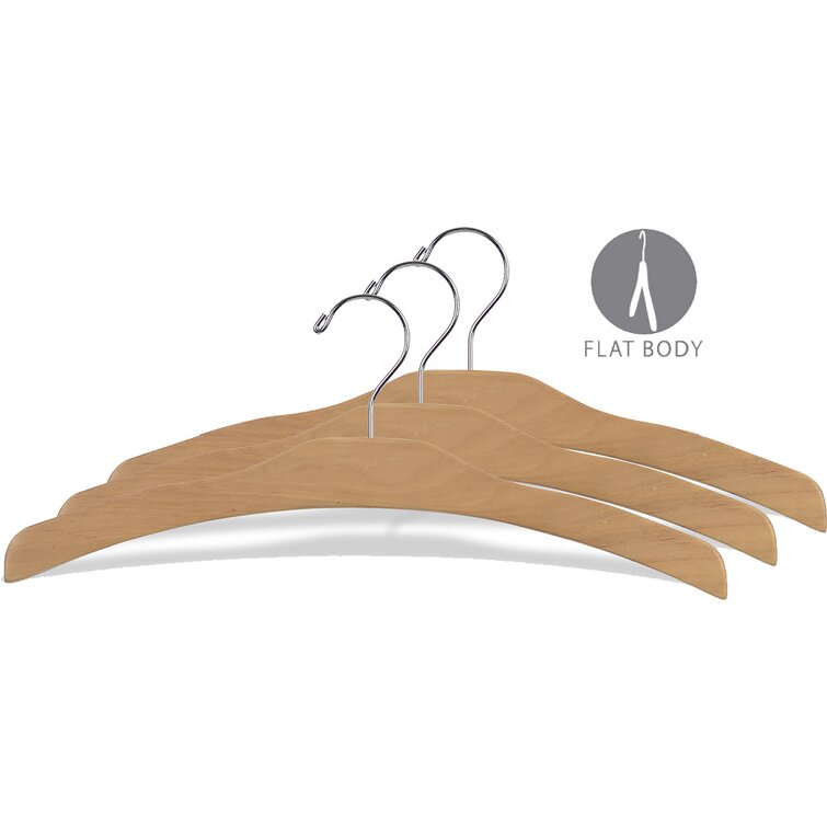 SereneLife Wood Standard Hanger for Dress/Shirt/Sweater