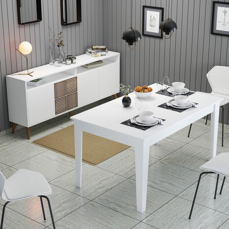 Ensemble de meubles de salon, Blanc, Blanc / Brun
