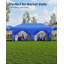 3x6m Pop Up Canopy Tent – Waterproof Marquee with 6 Sidewalls, Adjustable Heights, Roller Bag & Ground Accessories for Garden, Camping & Outdoor Events-129414941