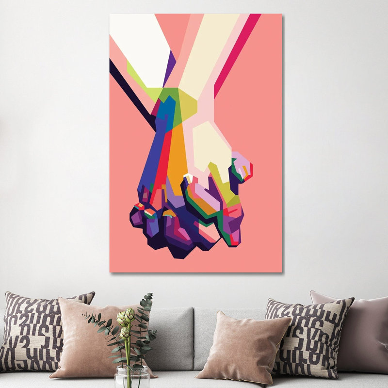 Hold My Hand by Dayat Banggai - Wrapped Canvas Gallery-Wrapped Canvas Giclée, 152.5 cm H x 101.5 cm W