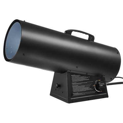 Chauffage au propane, 125 000 BTU, à air pulsé, avec réglage continu de la température et protection de sécurité, chauffage portatif pour garage/atelier, chantier, intérieur/extérieur