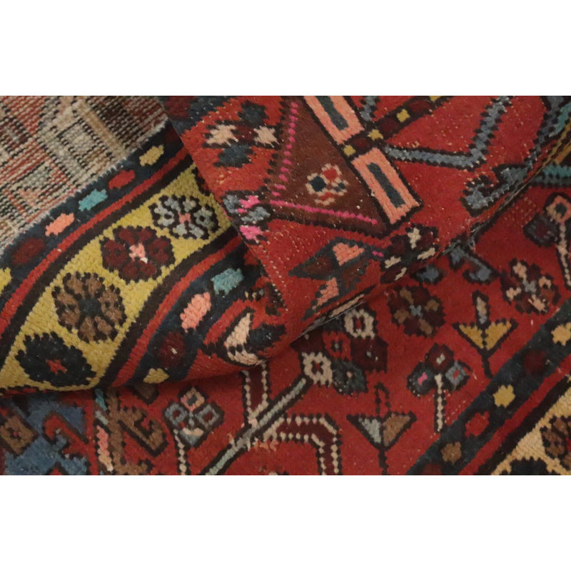 Handmade Wool Traditional Runner Rug 3x11