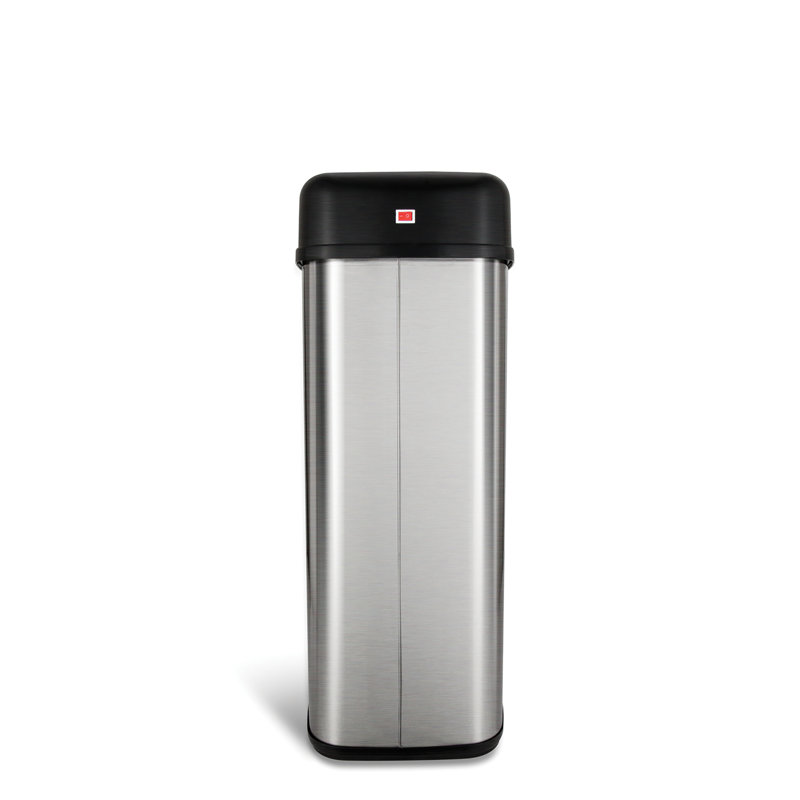 Nine Stars 13.2 Gallon Stainless Steel Slim Motion Sensor Trash Can