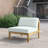 Muret Outdoor Patio Teak Armless