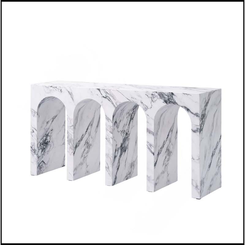 Fritzy Engineered Stone Console Table