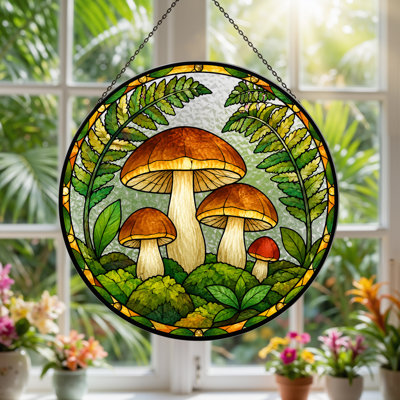 Plants & Flowers Window Panel