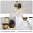 1-Light Transitional Matte Black and Brass Wall Sconce with Hammered Crystal Glass