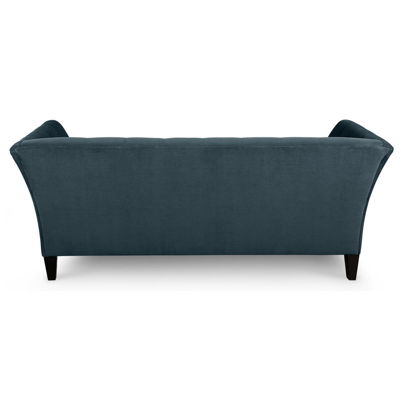 Carruth Upholstered 91'' Sofa, Bella Lagoon Performance Velvet