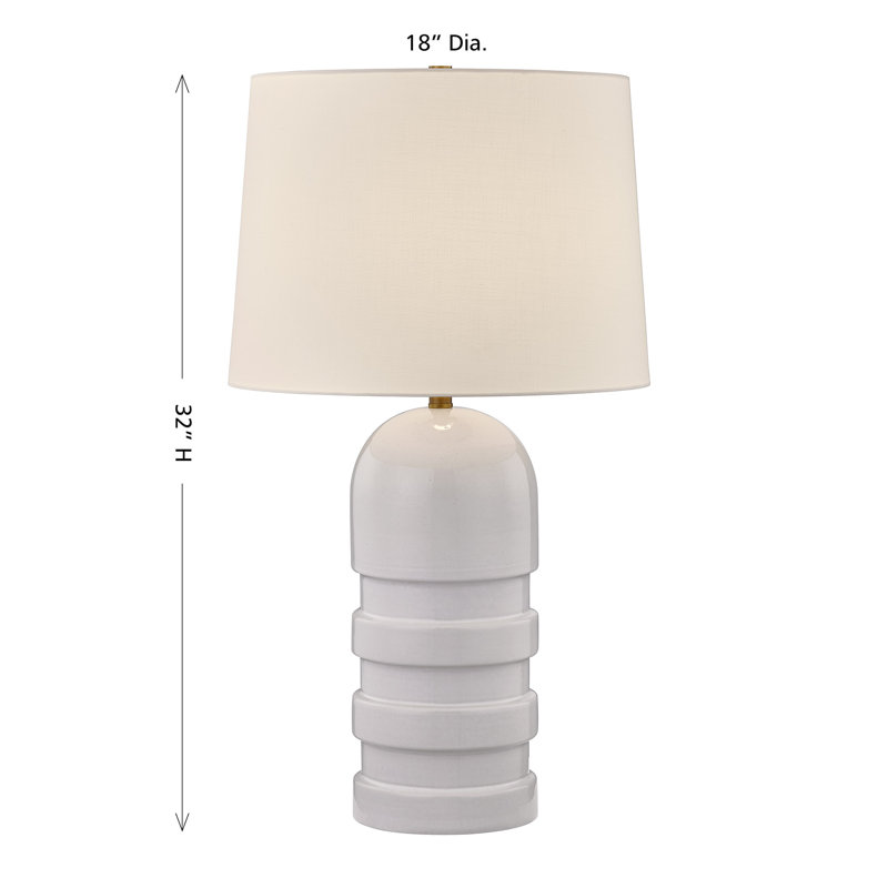 Lampe de table 1 lumière Wehunt, Blanc