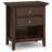 Amherst 24"W Solid Wood Transitional Nightstand with 2 Drawers and Open Storage Shelf-1555043988