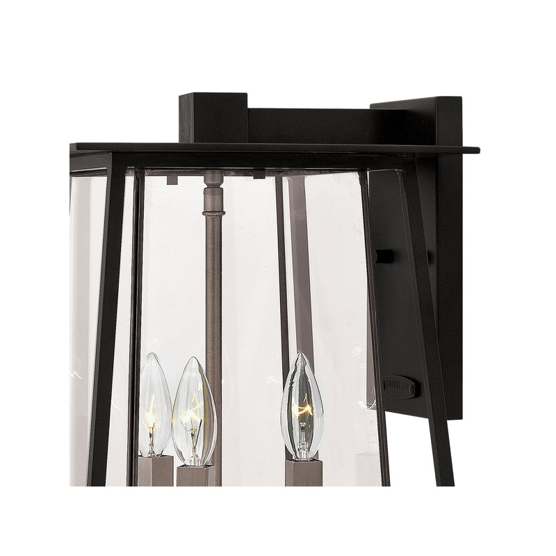 Walker 17.5" Three-Light Aluminum Outdoor Wall Mount Lantern