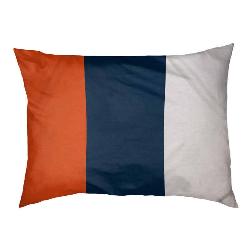 Lit à chat à rayures de football cincinnati, Grand (L 40 po x l 50 po), Accent bleu marine
