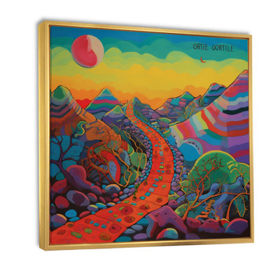 «The Obstacle Is Path Dreamy Rainbow Mountains»