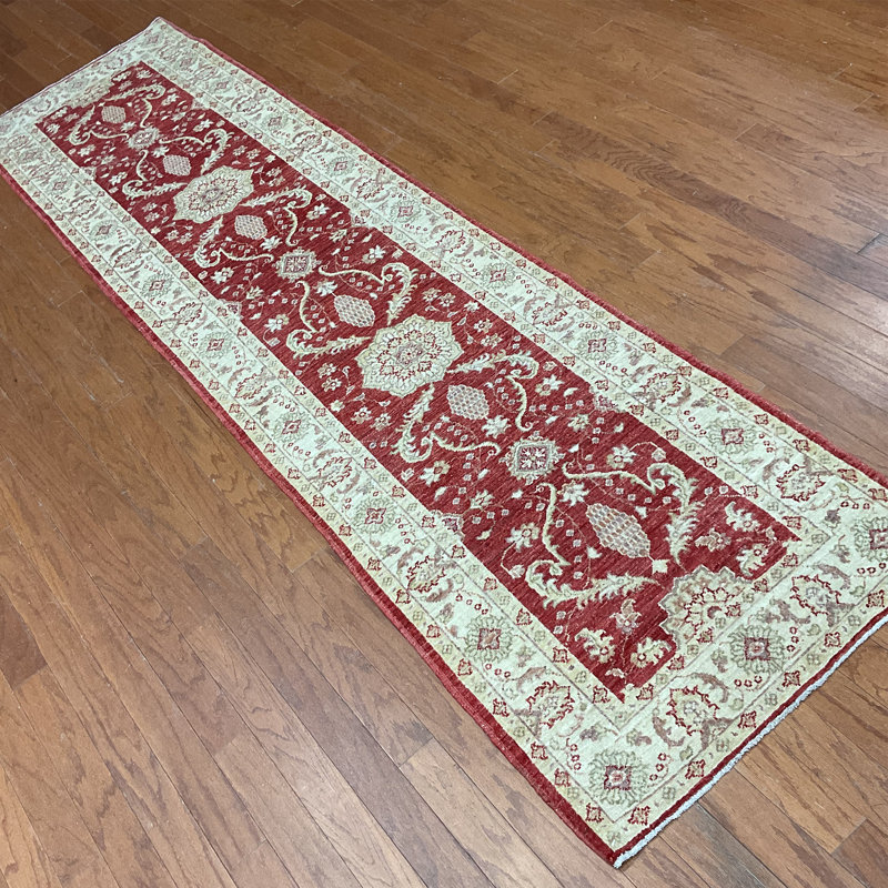 Chemin de table en laine Oushak fait à la main Herat