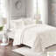 Couvre-lit en coton chenille double / grand, 3 pièces, avec 2 taies décoratives, pièce lavable à la machine, assorti pour une nuit de charme-116011661-116011660