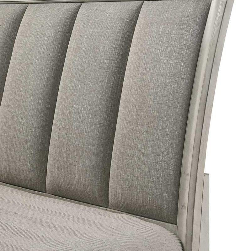 Lit plateforme, Blanc antique, Grand