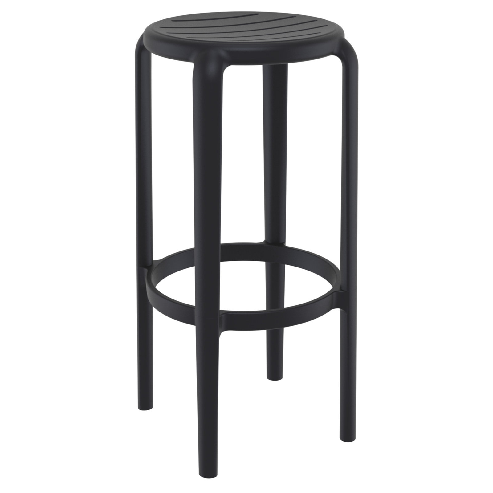 Awan Patio Dining Set, Black