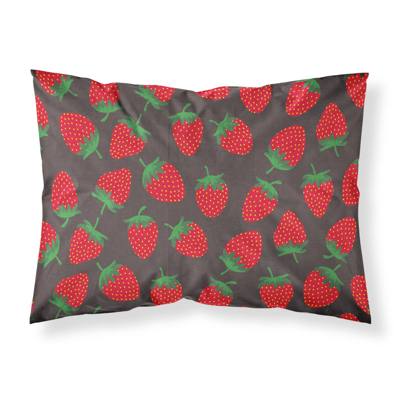 Fraises sur taie d’oreiller