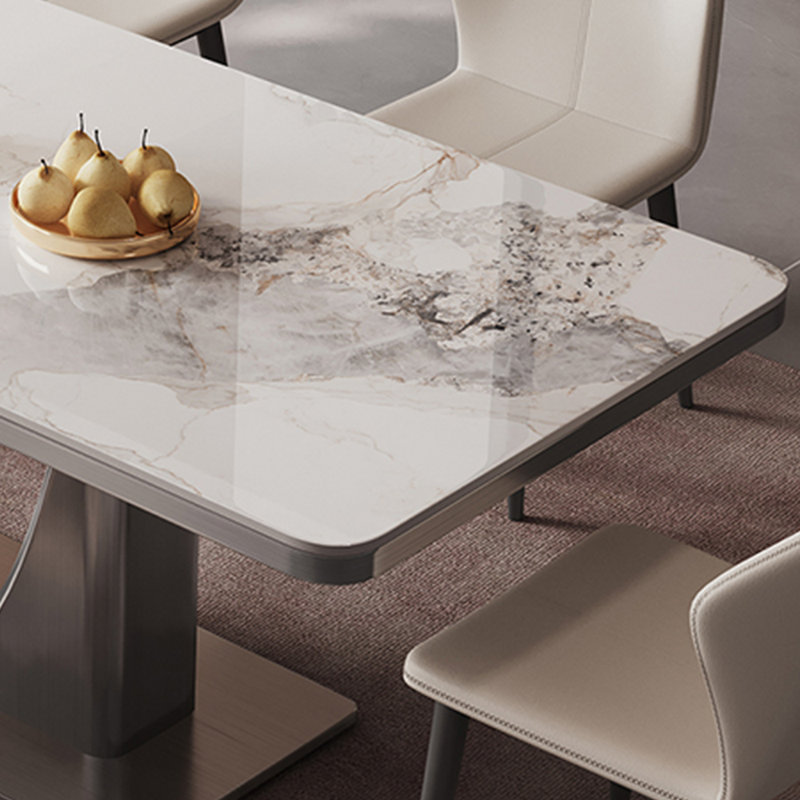 Ensembles de table de salle à manger simple et moderne de style italien, H 29,53 po x L 55,12 po x l 31,50 po