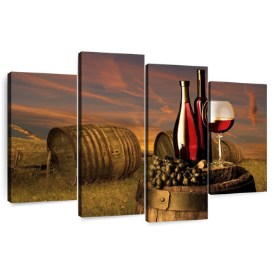 Red Wine At Sunset
