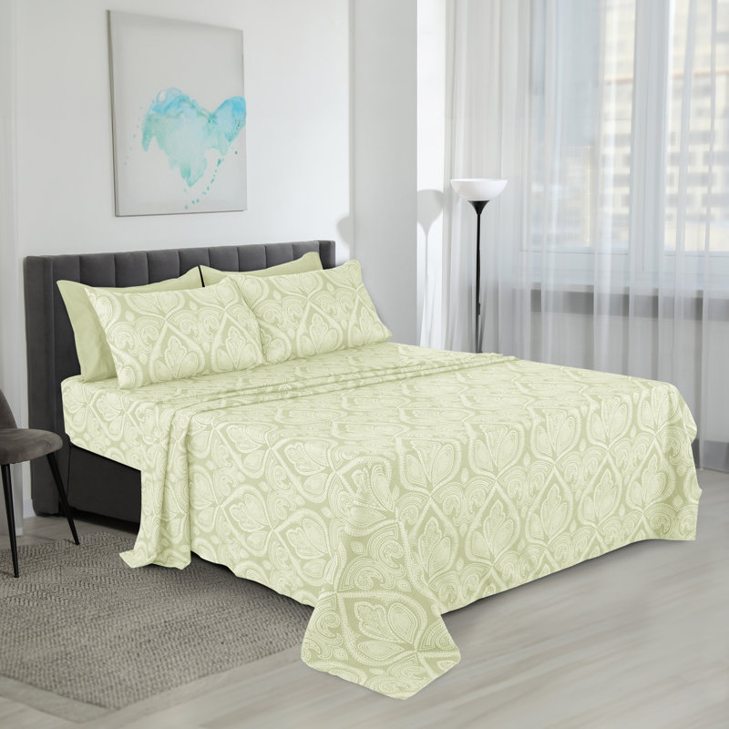Ensemble de draps en microfibre Lux Hotel, Ensemble de draps pour lit double + un drap-housse, Ivoire