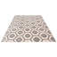 Tapis unique en viscose crème 9 pi 3 po x 11 pi 9 po Kmiyah