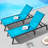 Chaise Lounge Chair Outdoor Patio Lounge Chair Adjustable 5-Position 2 pcs