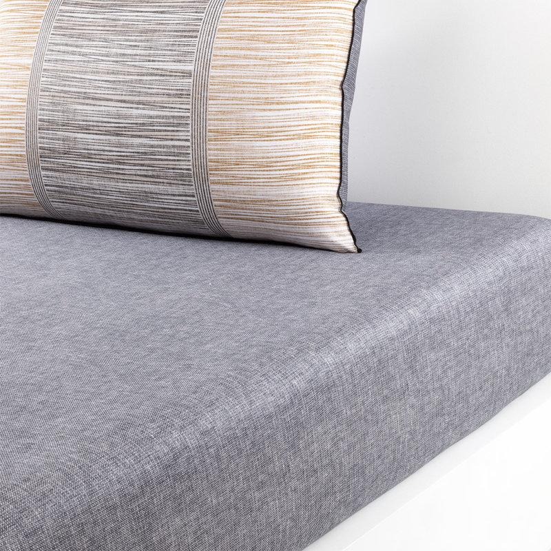 Taman 100% Cotton Standard Striped Flat Sheet, Twin Flat Sheet