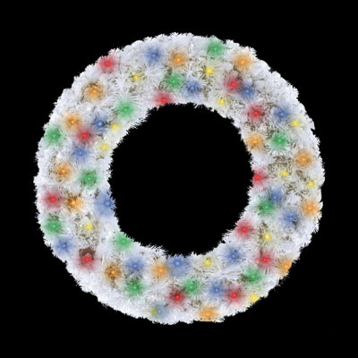 Faux Lighted Wreath