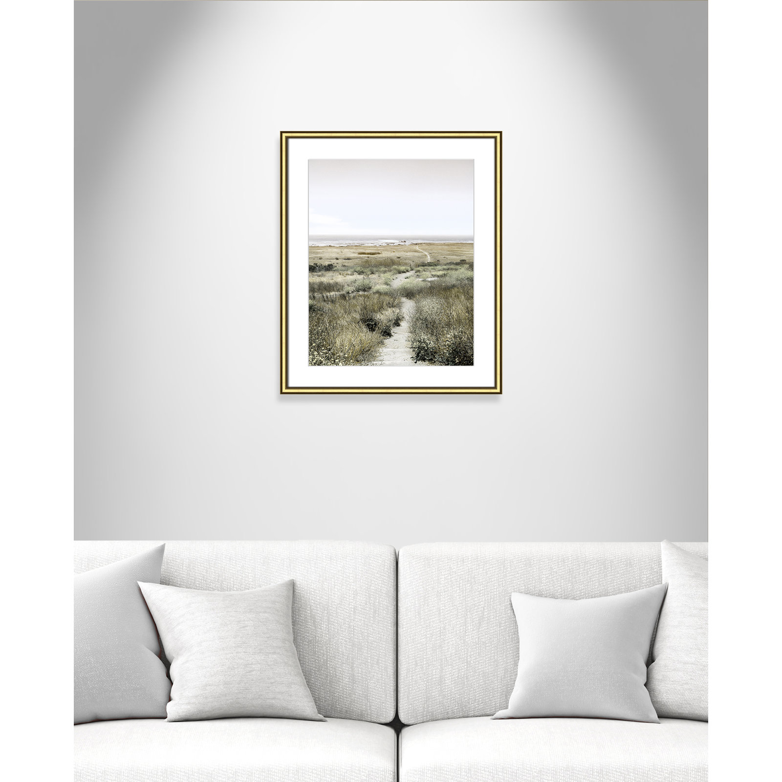 Toscani "Footpath to Paradise" Print, Gold, 22.75 W x 26.75 H x 0.88 D