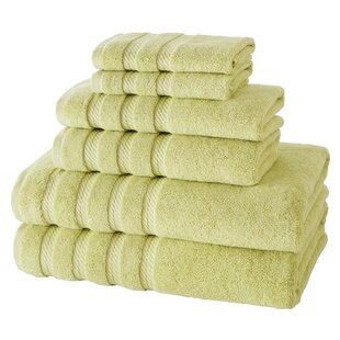 Monogrammed 6 Pieces White Towels Set 100% Cotton grandeur