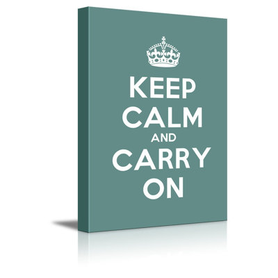 «Keep Calm And Carry On On», art textuel