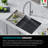 Kraus Bellucci 32 in. Undermount Single Bowl Kitchen Sink with Accessories-53212490