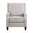 Zinca 30" Traditional Chenille Push Back Reclining Chair with Nailhead Trim & Exposed Wood Feet