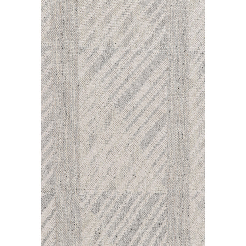 Scandinavian Wool Geometric Area Rug, Rectangle 9' x 12'