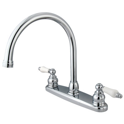 Kingston Brass Vintage Two-Handle 2-Hole 8" Centerset Kitchen Faucet