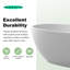 Baignoire de trempage autoportante à surface solide 71 po Wavy