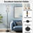  68.5" Standing Floor Lamp Toile De Jouy Vintage Floral Seamless Elegant Graphics 13 Featuring Dimmable Metal Pole Lamp with Linen Lampshade LED Bulb Included