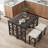 Atlandida 2 - Person Four Leg Dining Set-621077848