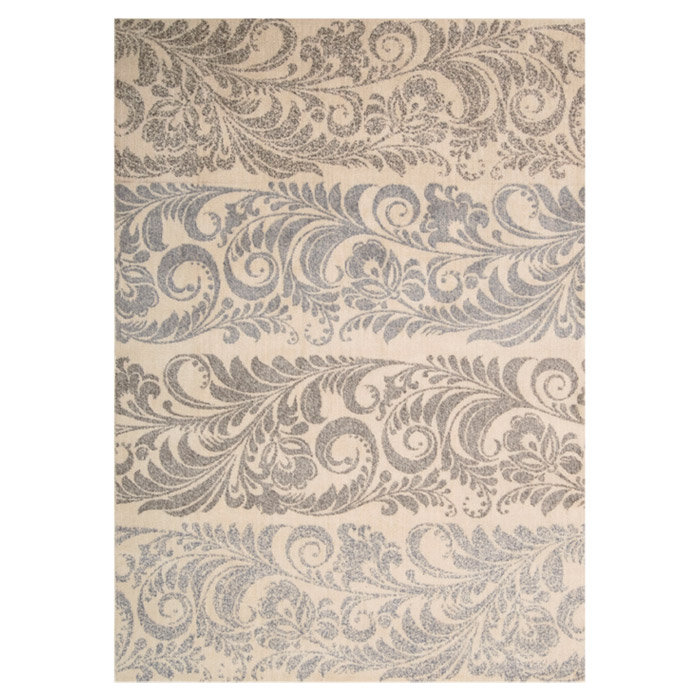 Tapis de zone ivoire Hillsdale, Rectangle 2 pi 6 po x 4 pi 2 po