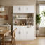 Garde-manger de 78,7 po de hauteur avec 6 portes et tablettes ouvertes