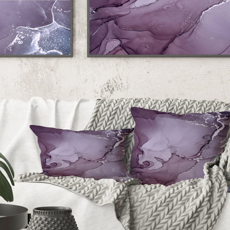 Abstract Throw Pillow, 18" x 18"