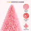 Arbre de Noël artificiel rose pré-éclairé-2102511259