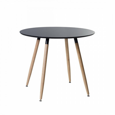 Bola Round Solid Wood Base Dining Table