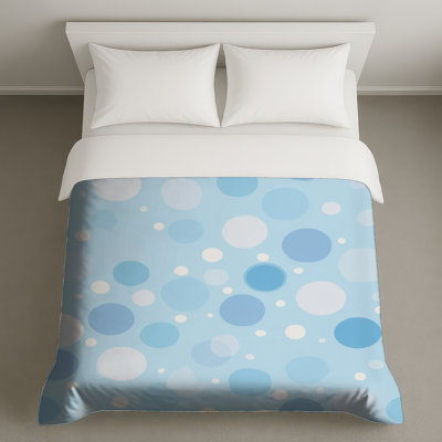 Polka Dots Bedding Pattern Duvet Cover Minimalist