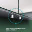30.6mm W 60mm H Medicine Cabinet Mirror 3 Adjustable