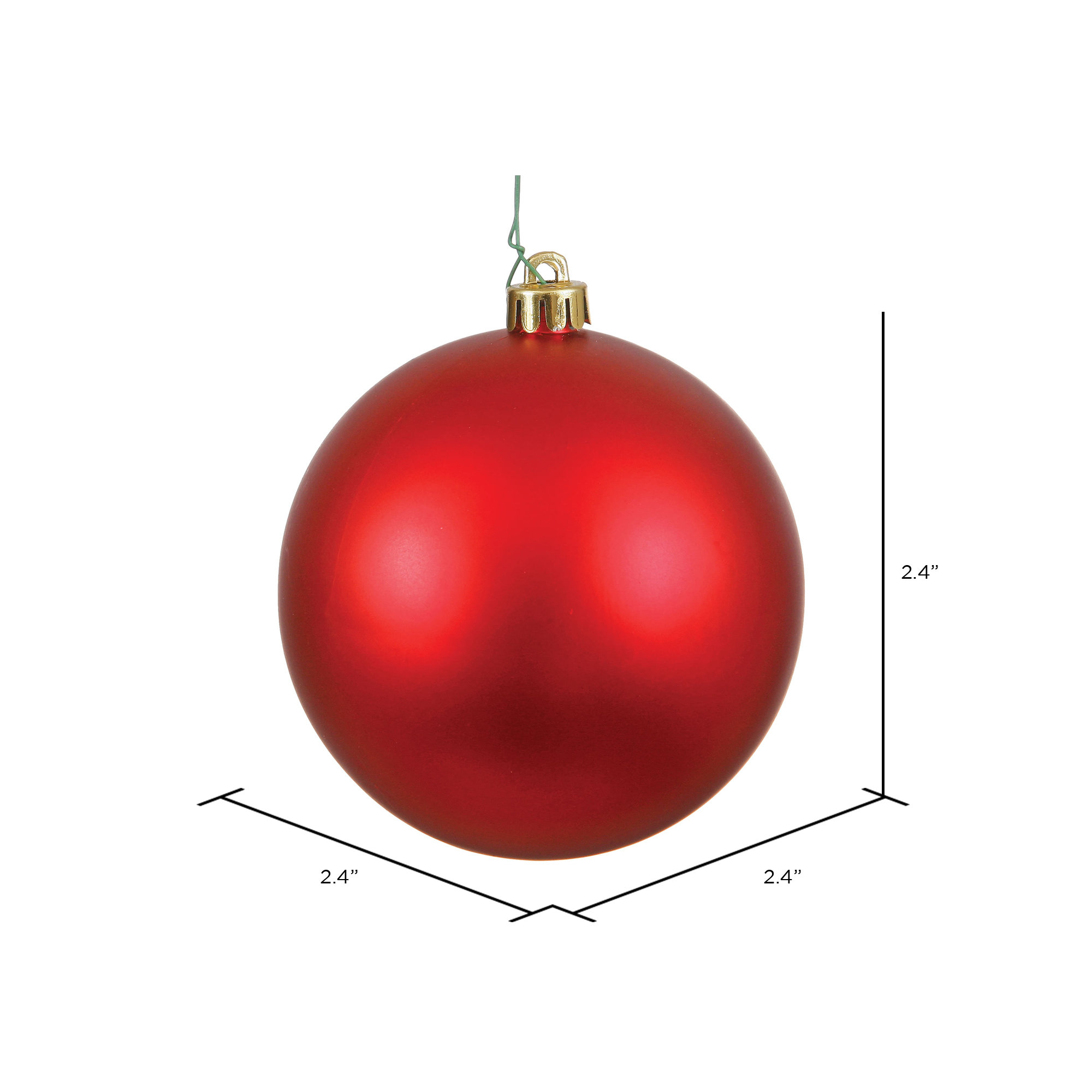 Holiday Décor Ball Ornament, Red